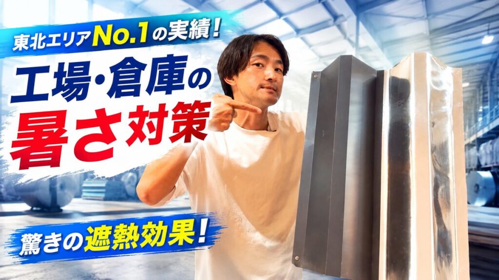 工場・倉庫の暑さ対策に遮熱がおすすめ！